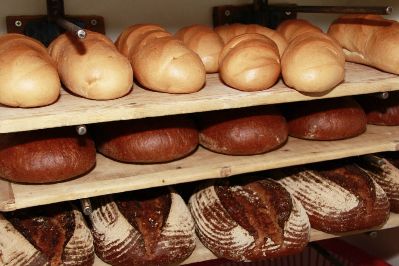 frisch gebackene Brote 